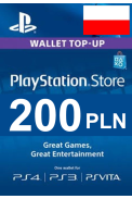PSN - PlayStation Network - Gift Card 200 (PLN) (Poland)
