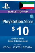 PSN - PlayStation Network - Gift Card 10$ (USD) (Kuwait)