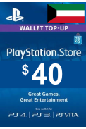 PSN - PlayStation Network - Gift Card 40$ (USD) (Kuwait)