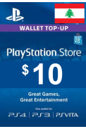 PSN - PlayStation Network - Gift Card 10$ (USD) (Lebanon)