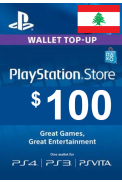 PSN - PlayStation Network - Gift Card 100$ (USD) (Lebanon)