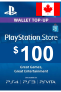 PSN - PlayStation Network - Gift Card 100$ (CAD) (Canada)