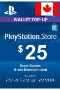 PSN - PlayStation Network - Gift Card 25$ (CAD) (Canada)