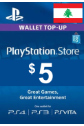 PSN - PlayStation Network - Gift Card 5$ (USD) (Lebanon)
