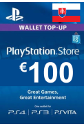 PSN - PlayStation Network - Gift Card 100€ (EUR) (Slovakia)