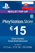 PSN - PlayStation Network - Gift Card 15€ (EUR) (Slovakia)