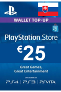 PSN - PlayStation Network - Gift Card 25€ (EUR) (Slovakia)