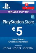 PSN - PlayStation Network - Gift Card 5€ (EUR) (Slovakia)
