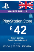 PSN - PlayStation Network - Gift Card £42 (GBP) (UK)
