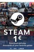 Steam Wallet - Gift Card 1€ (EUR)