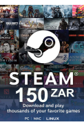 Steam Wallet - Gift Card 150 (ZAR) (South Africa)