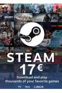 Steam Wallet - Gift Card 17€ (EUR)