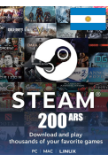 Steam Wallet - Gift Card 200 (ARS) (Argentina)