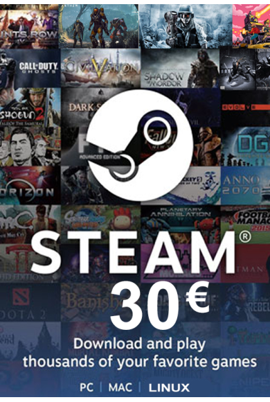 Steam Wallet - Gift Card 30€ (EUR)
