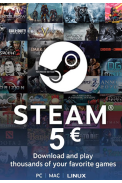 Steam Wallet - Gift Card 5€ (EUR)