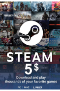 Steam Wallet - Gift Card $5 (USD)