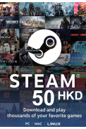 Steam Wallet - Gift Card 50 (HKD) (Hong Kong)