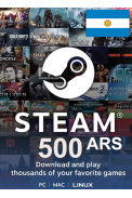 Steam Wallet - Gift Card 500 (ARS) (Argentina)