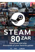 Steam Wallet - Gift Card 80 (ZAR) (South Africa)