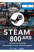 Steam Wallet - Gift Card 800 (ARS) (Argentina)