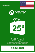 XBOX Live $25 (USD Gift Card) (USA)