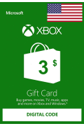 XBOX Live $3 (USD Gift Card) (USA)