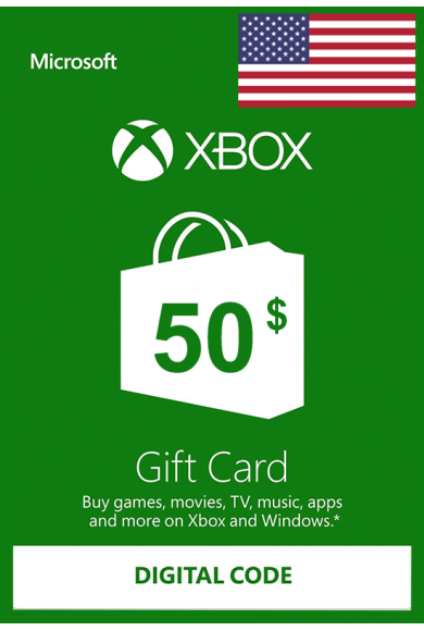 XBOX Live $50 (USD Gift Card) (USA)