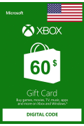 XBOX Live $60 (USD Gift Card) (USA)