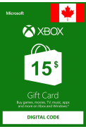 XBOX Live 15 (CAD Gift Card) (Canada)