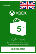 XBOX Live £5 (GBP Gift Card) (UK - United Kingdom)