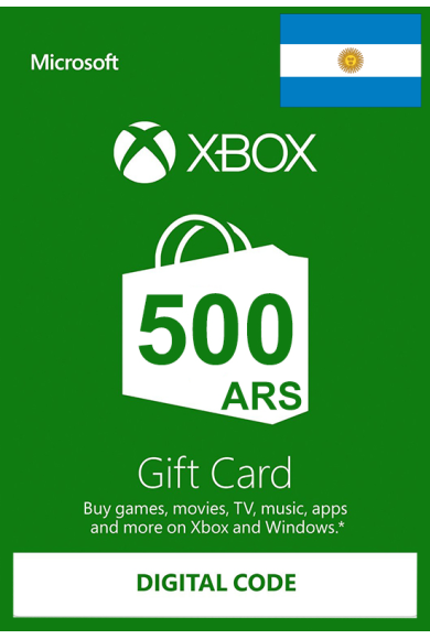 Xbox Gift Card 500 ARS (AR), Buy cheaper Xbox code!