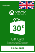 XBOX Live £30 (GBP Gift Card) (UK - United Kingdom)