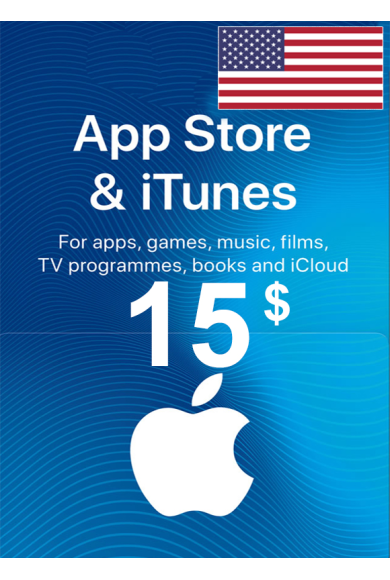Apple iTunes Gift Card - $15 (USD) (USA) App Store