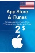 Apple iTunes Gift Card - $2 (USD) (USA) App Store