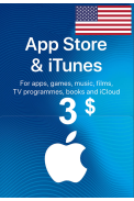 Apple iTunes Gift Card - $3 (USD) (USA/North America) App Store