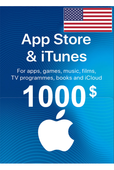 Apple iTunes Gift Card - $1000 (USD) (USA) App Store