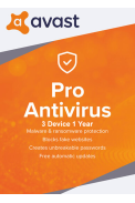 Avast Pro Antivirus - 3 Device 1 Year
