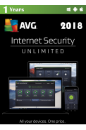 AVG Internet Security 2018 - Unlimited Devices 1 Year