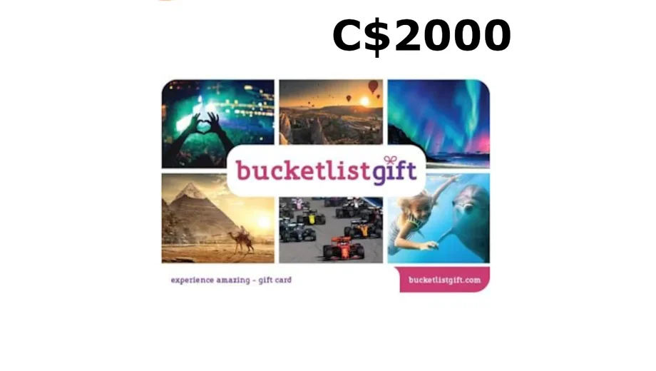 BucketlistGift 2000 CAD Gift Card (Canada) gallery image 2