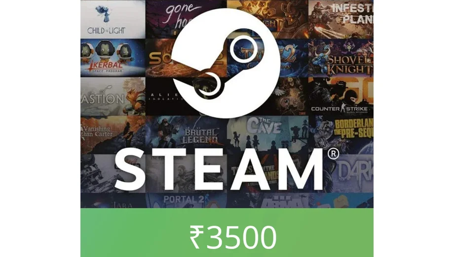 Steam Wallet 3500 INR Gift Card (Global) gallery image 2