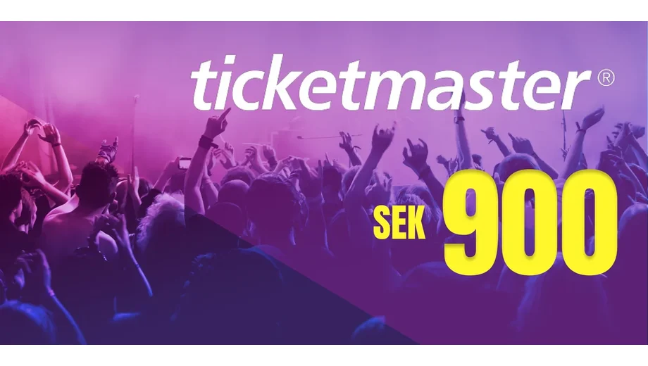 Ticketmaster 900 SEK Gift Card (Sweden) gallery image 2