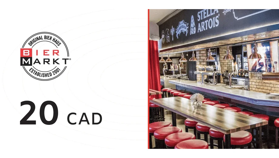 Bier Markt 20 CAD Gift Card (Canada) gallery image 2