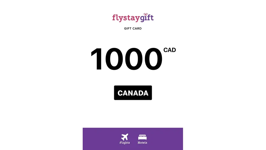 Flystay 1000 CAD Gift Card (Canada) gallery image 2