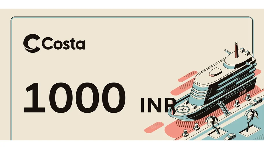 Costa 1000 INR Gift Card (India) gallery image 2