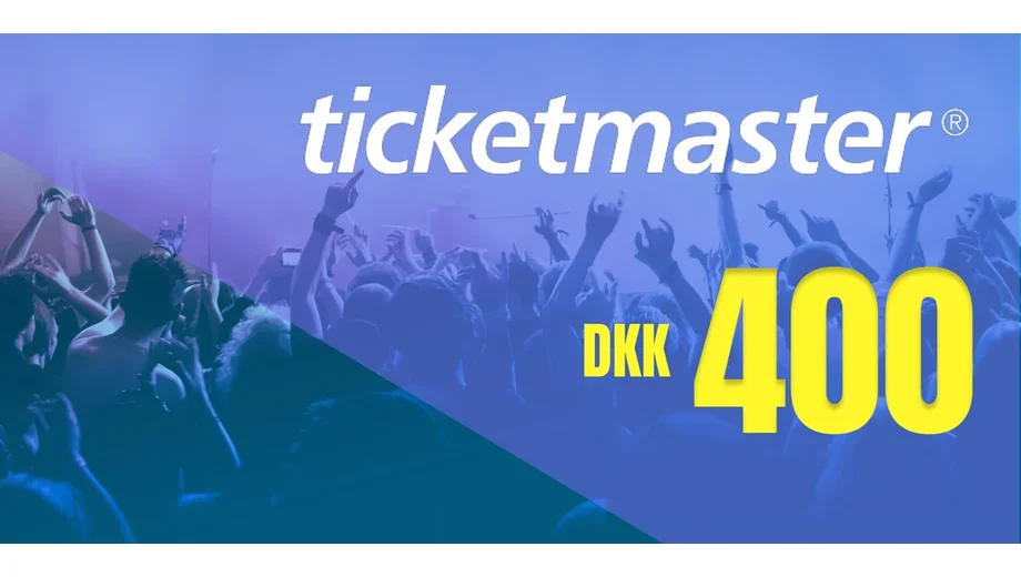 Ticketmaster 400 DKK Gift Card (Denmark) gallery image 2