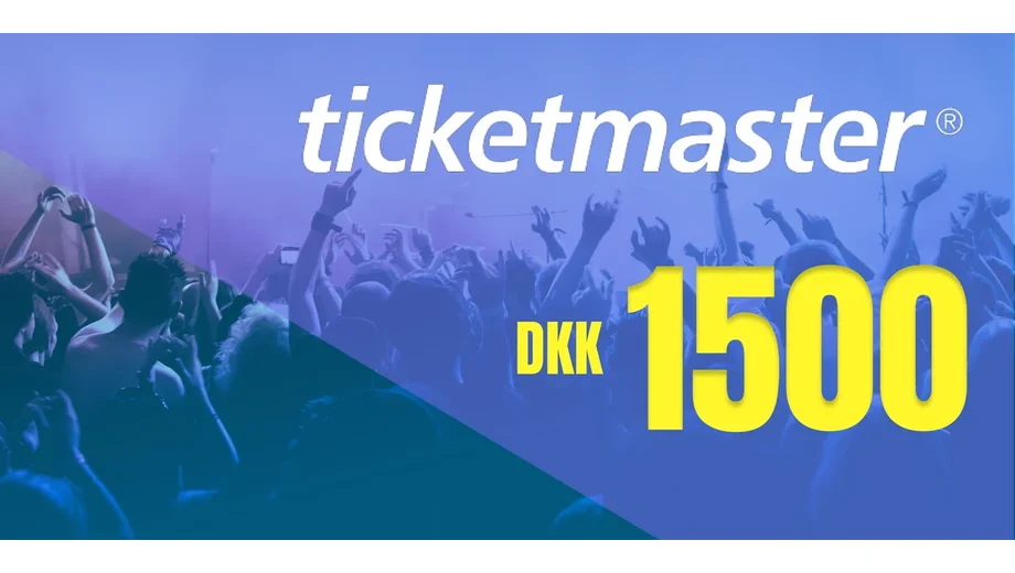 Ticketmaster 1500 DKK Gift Card (Denmark) gallery image 2