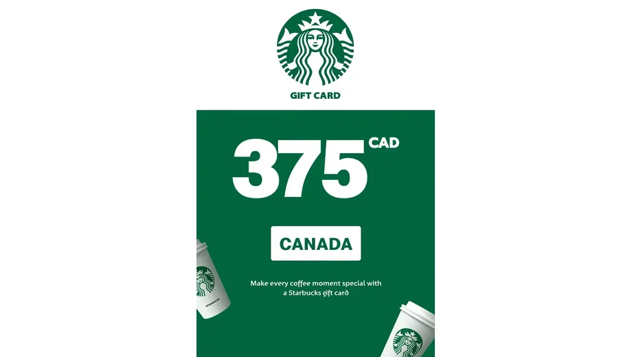 Starbucks 375 CAD Gift Card (Canada) gallery image 2