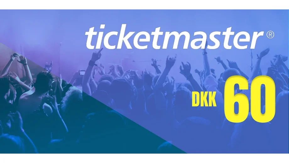 Ticketmaster 60 DKK Gift Card (Denmark) gallery image 2