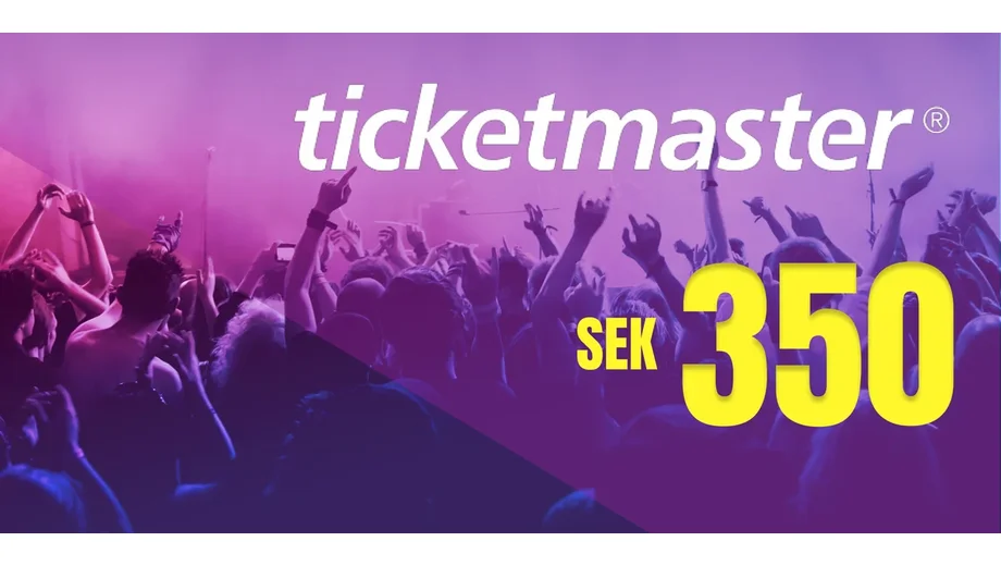 Ticketmaster 350 SEK Gift Card (Sweden) gallery image 2