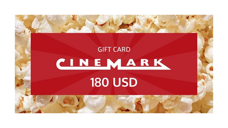 Cinemark 180 USD Gift Card (United States) gallery image 2